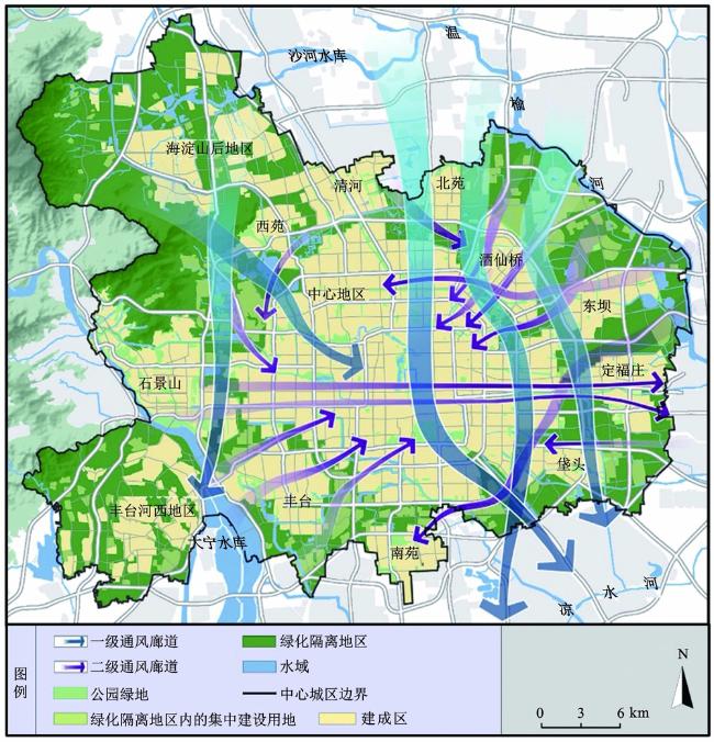 北京城市通风廊道研究I: 环境效应模拟