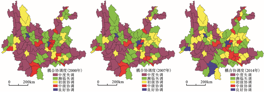 云南省县域城镇化与交通优势度的时空协同性演化分析